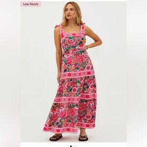 Beach Riot Charlotte Dress in Pink Passion Flor Size Small NWOT